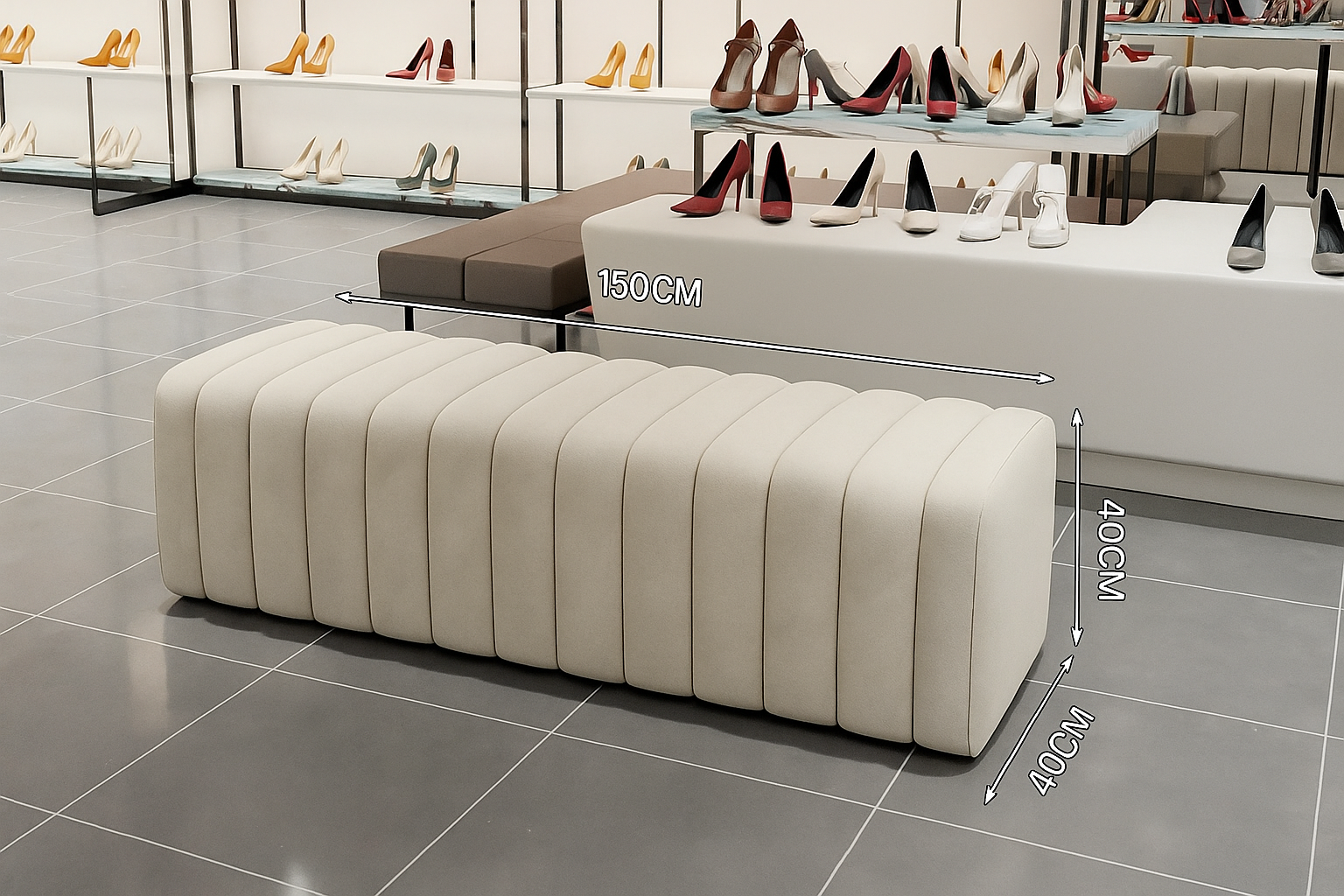 Rexa Velvet Bench
