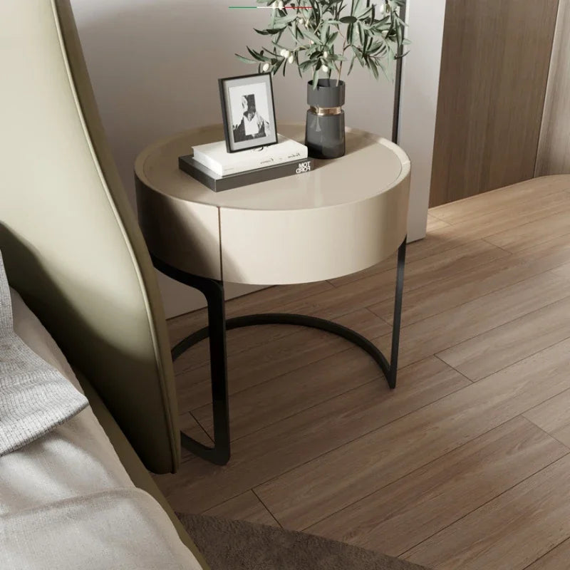 Vara Round Bedside Table