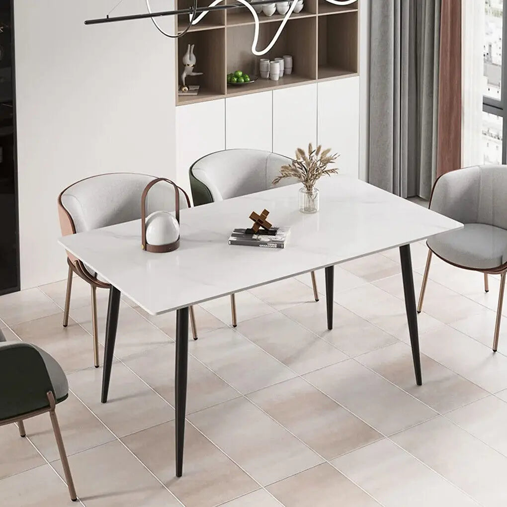 Auren High Gloss Marble Dining Table