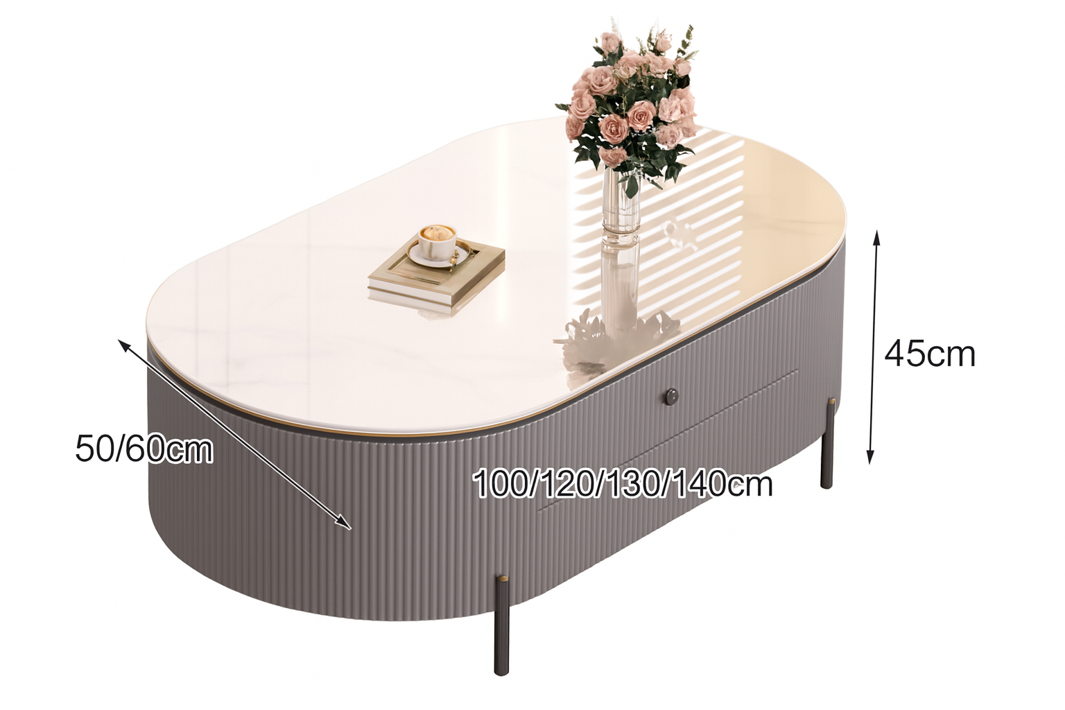 Elara Oval Coffee Table